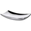 Edzard Ciotola Dallas (30 x 18 cm) rettangolare, acciaio inossidabile lucidato a specchio, martellato - Ciotola decorativa, fruttiera
