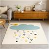 LONGSAO Tappeto Grandi Salotto 200 x 250 cm Tappeti Camera da Letto Morbido Antiscivolo Lavabile Tappeti Pelo Corto Casa Moderno azzurro, giallo, nero, grigio, bianco