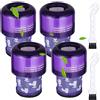 Birshe 4 Pezzi Filtro per Filtri per Dyson V11 Aspirapolvere, Filtro di Ricambio per Dyson V11 V15 SV14 Cyclone Animal Absolute Total Clean, con 2 Spazzola, Confronta con Part # 970013-02 & 97001302