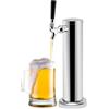ChiicCluttr Distributore di Birra, Tira Birra Casalingo, Bar Portatile, Colonna in Acciaio Inox con Rubinetto Singolo, Dispensazione di Vino, Bevande, Feste, Ristoranti, 33x7,6cm
