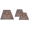 Confezioni Giuliana Tris Tappeti Camera da Letto PALACE Classico Dis 2082 Beige Set 3 Pezzi 70x130 e 55x105