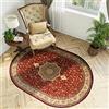 TAPISO Tappeto Salotto Ovale Tradizionale Collezione Noble - Colore Rosso Beige Motivo Bordatura - Migliore Qualità - Diverse Misure S-XXXL 140 x 190 cm