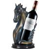 OMGGYER Portabottiglie di vino a forma di cavallo, in resina sintetica, decorazione per cucina e cantina, elegante portabottiglie, ideale come regalo per Natale, matrimoni, feste di compleanno (A)