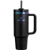 STANLEY Quencher 10-10827-424 FlowState Becher in acciaio inossidabile con isolamento sottovuoto, coperchio e cannuccia per acqua, tè freddo o caffè, smoothie e altro, Nero Cromo, 850 ml, 10-10827-424
