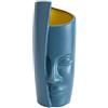 MezoJaoie Vaso Nordic Face | Moderno Design a Volto Umano Con Gemma - Alto in Plastica, Forte e Durevole per Fiori e Piante da Interno (3 Colori)