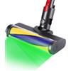 NEFLSI Spazzola Motorizzata per Dyson V7 V8 V10 V11 V15, Rullo Spazzola Morbido con Luce LED, Elettrica Turbo Spazzole, Parti di Ricambio, Accessorio Aspirapolvere, per Tappeti Pavimenti Duri