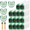 ACOMTUO 14 Sacchetti per Aspirapolvere Vorwerk Folletto VB100 FP100, Con 4 Filtri a Motore, 2 Pennelli, Sacchetti Filtri Parti di Ricambio di Accessori per Vorwerk Kobold VB 100 FP 100 Aspirapolvere