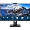 Philips Monitor Philips P Line 329P1H/00 LED display 80 cm (31.5") 3840 x 2160 Pixel 4K Ultra HD Nero [329P1H/00]