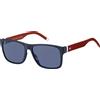 TOMMY HILFIGER TH 1718/S, Occhiali da Sole, mens, 56, Nero (Bl Rotweiss)