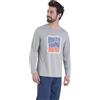 Athena - Pigiama Lungo da Uomo, Ecopack- Jersey 100% Cotone Traspirante - Maglietta a Maniche Lunghe + Pantaloni - Etichetta Oeko-Tex® Standard 100, Grigio/Marina, L