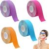 AONAYO 4 nastri per sollevamento viso, 2,5 cm x 5 m, per il viso, può essere tagliato per il viso, per il viso e per la rimozione del doppio mento, per il viso