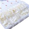 Brussels08 Set unghie artificiali, stile naturale, ideali per manicure, nail art e applicazione smalto gel, 500 pezzi