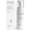 Nuvo' Nuvò - Mousse Detergente Viso alla Bava di Lumaca Bio, 150 ml, Detergente Viso per Pelli Miste con Aloe, Malva e Acido Salicilico, Ideale per Uomo e Donna per Skincare Purificante, Made in Italy