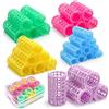 Jesustree Bigodini Set, 30 Pezzi Rulli Autobloccanti Rulli Capelli in Plastica, Senza Calore, Jumbo Grandi Piccoli Arricciatori, Fai-da-Te Hair Rollers Per Capelli Lunghi Medi, Barbieri da Salone
