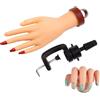 Generico Mano Di Pratica Per Ricostruzione Unghie | Strumento Per Dimostrazione Pratica Unghie Finto | Modello Manicure Realistico Per Formazione Principianti Artisti Beauty Salon