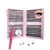 HEOXIN 640 Pezzi Ciglia Finte Ciuffetti, 30-40-60-80D Kit Extension Ciglia D Curl Naturali, 8-16 MM DIY Lash Cluster Professionale, Individual Lashes Extension Kit Con Pinzetta Per Principianti
