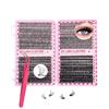 HEOXIN 800 Pezzi Ciglia Finte Ciuffetti, 30-40-60-80D Kit Extension Ciglia D Curl Naturali, 8-16 MM DIY Lash Cluster Professionale, Individual Lashes Extension Kit Con Pinzetta Per Principianti