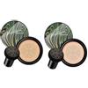 Anloximt 2Pack Crema CC cuscino d'aria con testa di fungo Fondotinta Copritutto Trucco correttore Fondotinta in crema Air Cushion CC Testa di FungoFondotinta liquido idratante illuminante