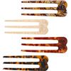Fukaisu 4pz Forcine Capelli Francesi per Donna, Moda Mollette Francesi per Capelli Sofisticate Forcine a Tre Punte come Donne e Ragazze Chignon e Twist Acconciature Accessori