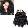 Silk-co Meche Trecce Africane Water Wave Hair Extension - Nero Naturale - 8 Un Pezzo Uncinetto Braids Braiding Hair Braiding Stoppino per Uncinetto Braids 3pcs