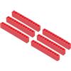 QUARKZMAN 6Pz Porta Punte Esagonali Plastica Organizzatore Con 12 Fori 1/4 Custodia Per Punta Trapano Per Qualsiasi metallo Con Codolo Esagonale 1/4 Rosso