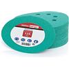 Woltersberger® 50 dischi abrasivi eccentrici Ø 125 mm | Grana P80 | 8 fori in verde | per una levigatura ottimale, versatile