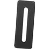 PACKOVE Coperchio di Scarico di Troppo Pieno in Ottone Nero Rettangolare, Anello per Lavabo Elegante e Versatile Facile Manutenzione per Bagno e Cucina