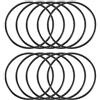 uxcell 10 pz Gomma nera guarnizione olio O-ring guarnizione rondelle 40 mm x 37 mm x 1.5 mm