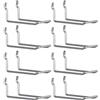 bricoleva.it Ganci per Pannelli Forati per Attrezzi e Utensili, Ganci per Parete Forata Officina e Garage, Supporti per Espositori e Organizzazione, Porta Attrezzi Scaffali e Negozi, (10 Pezzi, 14 cm.)