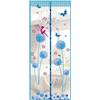 gadenfer Zanzariera magnetica per porta, zanzariera ad alta densità, rete automatica per porta, 88,9 x 210,8 cm, facile da installare (90 x 210 cm, dente di leone, blu)