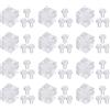 QUARKZMAN 12 Set Angolo A Codice Cubo Staffa, 6-Fori Angolo Connettore Cubo Giunto Rinforzo Acrilico Trasparente Con Viti Per Rinforzo Collegamento Mobili (10MM)