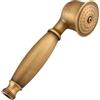 Alberta Soffione doccia set, doccia a forma di telefono retrò in ottone, utilizzato in bagno e doccia Bracket in rame (Color : Copper shower head)