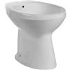 Barbottina Bidet a terra in ceramica bianca serie elite