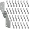 Phyachelo 30 Pezzi di Fascette Resistenti H2.5A, Fascette per Uragani Resistenti In Acciaio Zincato A CALDO, Cinghie per Uragani, Tralicci/Fascette per Travi, Facili da Usare