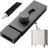 Generic Serratura scorrimento | Serratura per porta scorrevole in lega di alluminio, versatile serratura per porta scorrevole per porte, cassetti, cancelli e mobili