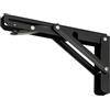 TMY Polish Furniture Brand TMY 2 x Consolle Pieghevole per Carichi Pesanti 450 mm 90 gradi - Cerniera con angolo di piegatura - Mensola Supporto da Parete per Tavolo Attrezzatura da Officina 150 kg