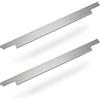 SOTECH 2 x Maniglie Profilio per Mobili BLANKETT Slim 495 mm Alluminio cromo opaco maniglia per avvitamento di dietro maniglia per cassetti listello di profile da Sotech