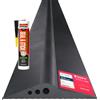 STEIGNER Soglia garage 2,5m in EPDM nero 14mm x 78mm SGD01 - Kit isolante con 1x colla di montaggio e guarnizione porta per diversi tipi di garage - Soglia antipioggia, isolamento termi