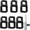 Dreuhuing 6 paraurti per maniglie della porta, tappi per maniglia della porta, in silicone, protezione morbida per maniglia della porta, protezione per mobili per sala studio, camera da letto, casa