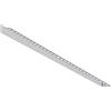Aquabad profilo inclinato Clive in acciaio inox per doccia walk-in 160 cm, versione destra, altezza bordo 12 mm