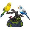 Generic Talking Parrot Repeats - Pappagalli elettrici, pappagalli realistici che cantano e cinguettano | Decorazione per la casa a di uccellino attivato vocalmente, regalo di compleanno per bambini