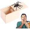 Generico Ragno in Una Scatola,Scherzo Ragno in Scatola - Scherzo del Ragno in Gomma Morbida | Esilarante Scherzo Divertente Scherzo scarebox Giocattolo, di Legno Fatta a Mano per Bambini