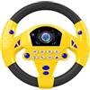 Generico Children's Steering Wheel Toys Portable Driving Controller Pretend Simulated Driving Steering Wheel Early Developing Educational Toys For Kids Boys Girls