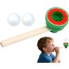 Generico Palline Fluttuanti Per Cannucce Soffianti, Esercitatore Respiratorio In Legno Con Palla Sospesa, Strumento Divertente Per Sviluppo Cognitivo Ideale Per Feste Pasqua Compleanno