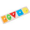 Generico Puzzle in Legno a più Forme, Puzzle numerico in Legno Giocattoli per Bambini Piccoli, per Bambini Gioco da Tavolo di Abbinamento di Forme Colorate