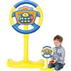 Generico Giocattolo A Forma Di Volante Per Auto,Gioco Realistico di Posto di Guida con e Suoni - Giocattolo Volante Per Bambini | Per Bambini E Bambine Per Compleanno E Natale Gioco Di Apprendimento Educativo