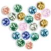 Ben & Bel Glow In The Dark Glass Marmes, un set di 20 biglie punteggiate multicolore per marmo, fai da te e decorazioni per la casa