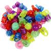 Whyzsjnclg Luci da dito, 24 pezzi Anelli luminosi, Simpatico anello flash divertente e sicuro illumina al buio Accattivanti luci da dito Regali novità per carnevali, feste di compleanno, matrimoni, casuali
