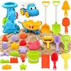 Generico 30 Pezzi Giochi Spiaggia Bambini 1 2 3 Anni, Set Formine Spiaggia Bambini Con Secchiello E Palettas, Giochi Mare Giocattoli Sabbia