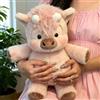 Generico Peluche Che Corre, 60CM Running Cow Peluches Mucche Gigante, Simpatico Cuscino Highland Cattle Pupazzo Che Corre, Antistress Animali Peluche Highland Mucches per Bambini Adulti